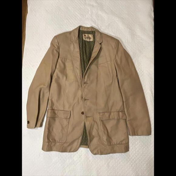 Other - Vintage Cresco Sportswear Leather Suede Coat Jacket Button Front